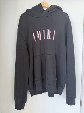 AMIRI Black Hoodie Pullover Sweatshirt